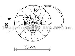 AVA QUALITY COOLING Вентилятор, охлаждение двигателя AI7515